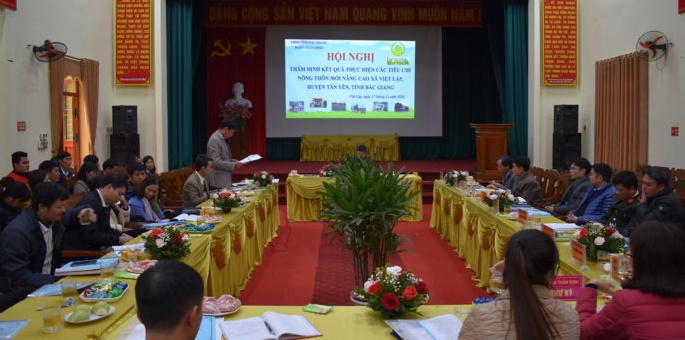 Thẩm định kết quả thực hiện các tiêu chí Nông thôn mới nâng cao xã Việt Lập