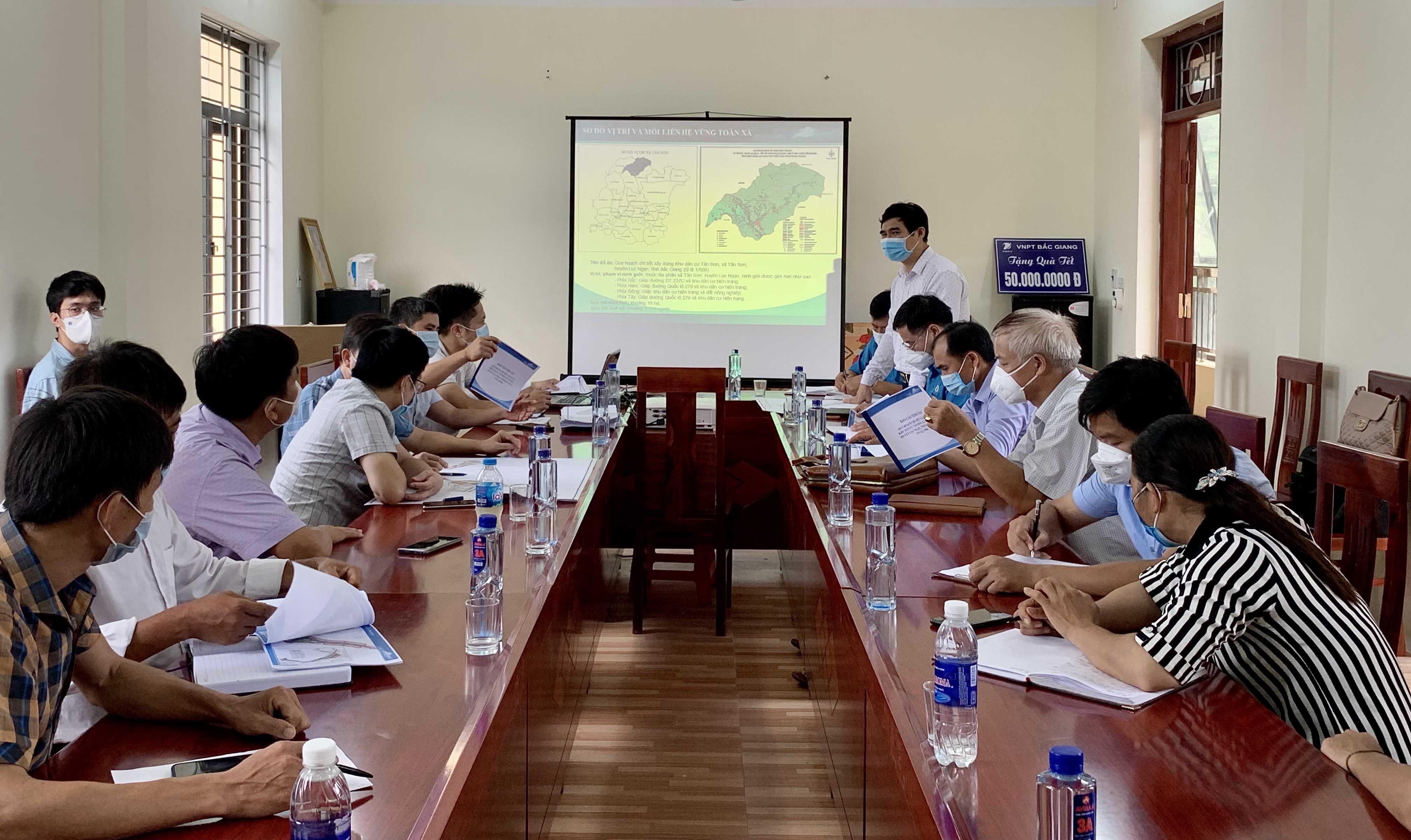 Hội nghị lấy ý kiến đồ án quy hoạch chi tiết khu dân cư Tân Sơn