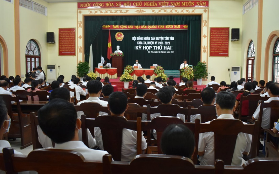 Tân Yên khai mạc Kỳ họp thứ 2, HĐND Huyện Tân Yên  khóa XX