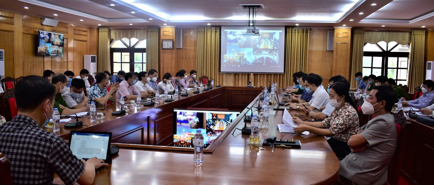 Hội nghị trực tuyến toàn tỉnh  quán triệt Quy định số 22-QĐ/TW của Ban Chấp hành Trung ương