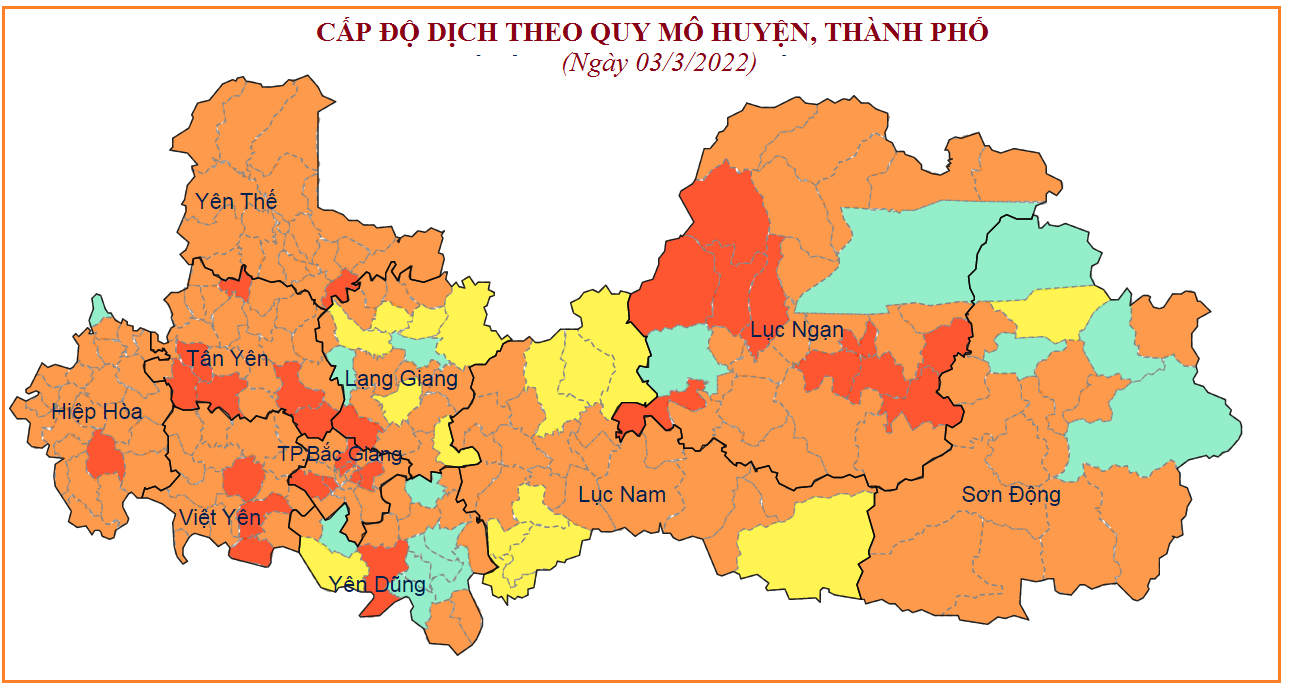 Ngày 3/3, Bắc Giang ghi nhận 2.673 ca mắc mới COVID-19