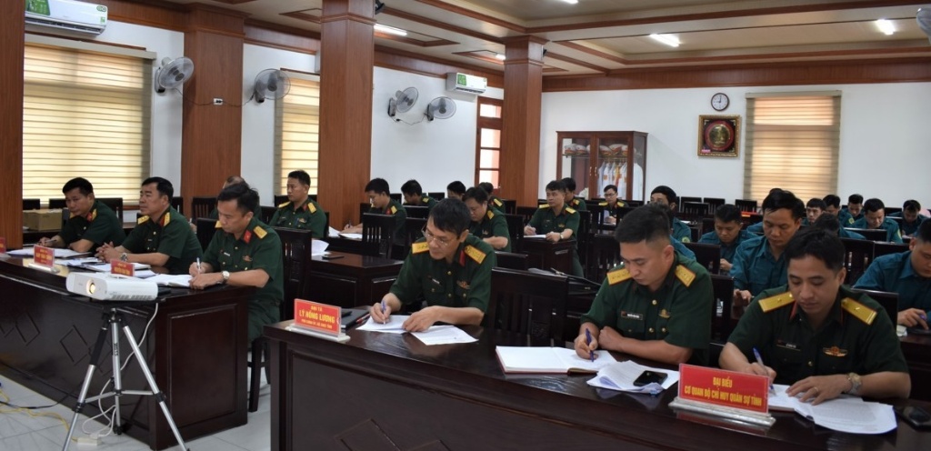 Ban Chỉ huy Quân sự  huyện tổng kết thực hiện Luật sỹ quan Quân đội nhân dân Việt Nam