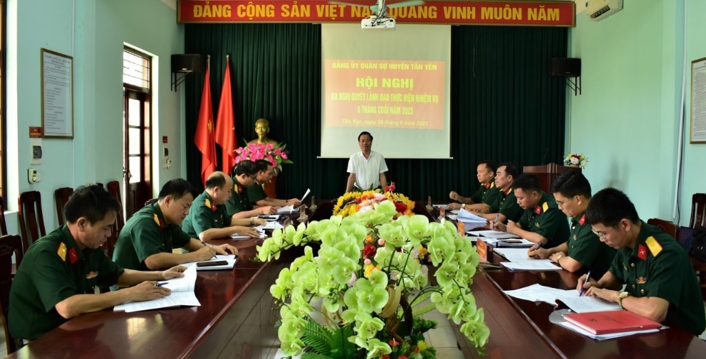 Đảng ủy Quân sự huyện ra Nghị quyết lãnh đạo 6 tháng cuối năm