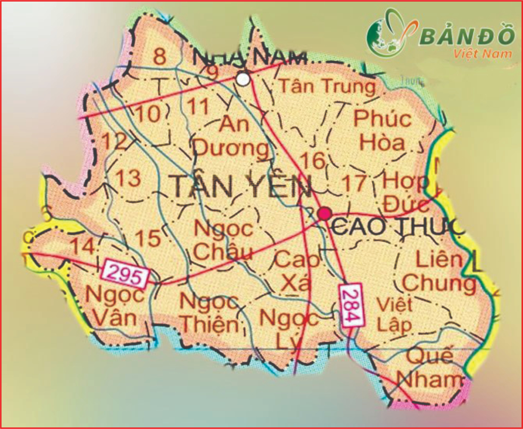 Đơn vị hành chính cấp xã của huyện Tân Yên