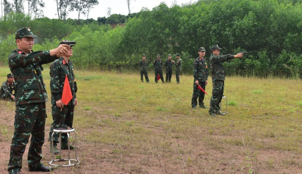 Bộ Chi huy QS tỉnh kiểm tra kết quả thực hiện nhiệm vụ tại Tân Yên