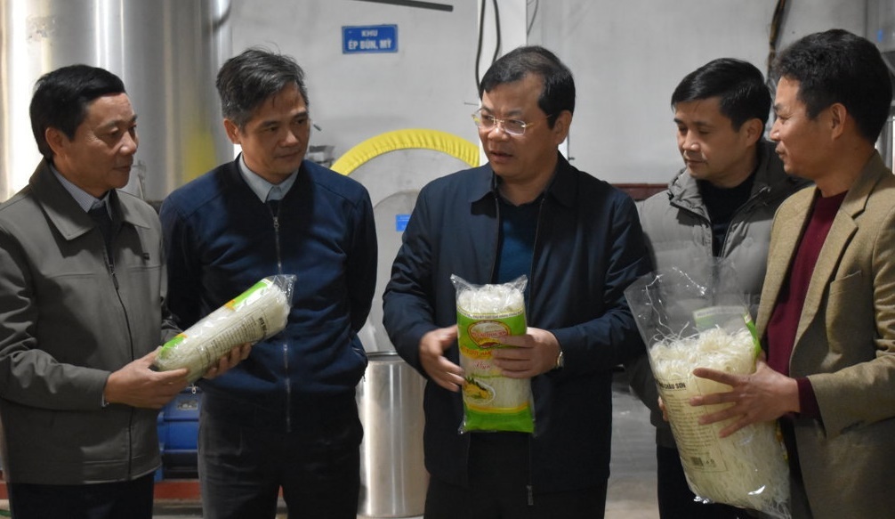 Phó Chủ tịch UBND tỉnh Phan Thế Tuấn thăm, kiểm tra một số mô hình sản xuất tại huyện Tân Yên