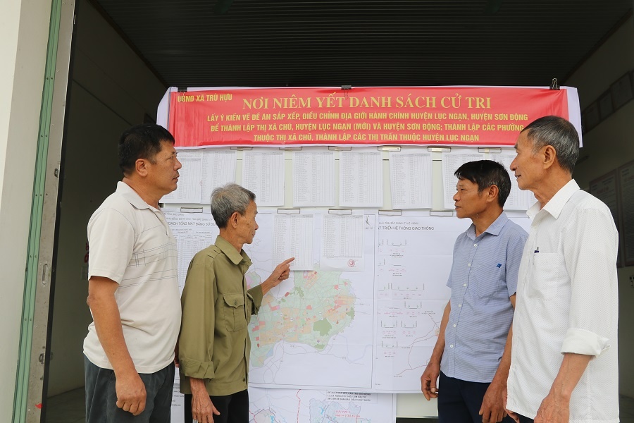 Trù Hựu: Cử tri mong chờ được bỏ phiếu đồng thuận đề án thành lập thị xã Chũ và huyện Lục Ngạn mới