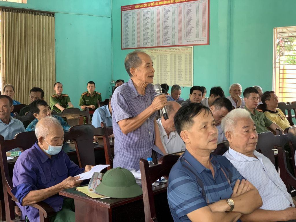 Tân Yên: Tổ chức Hội nghị Công an lắng nghe ý kiến nhân dân