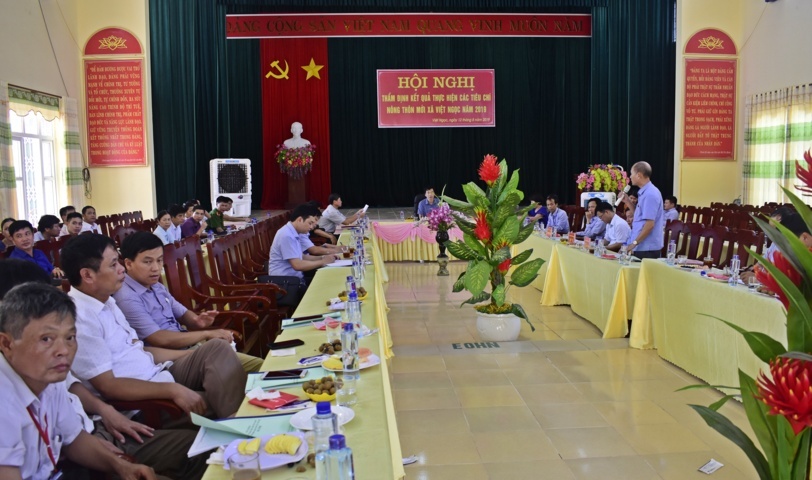Thẩm định xã Việt Ngọc đạt chuẩn nông thôn mới