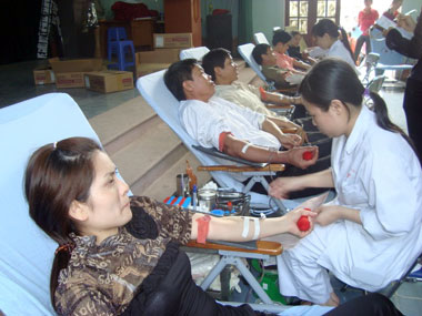 Ngày hội hiến máu tình nguyện huyện Lục Ngạn